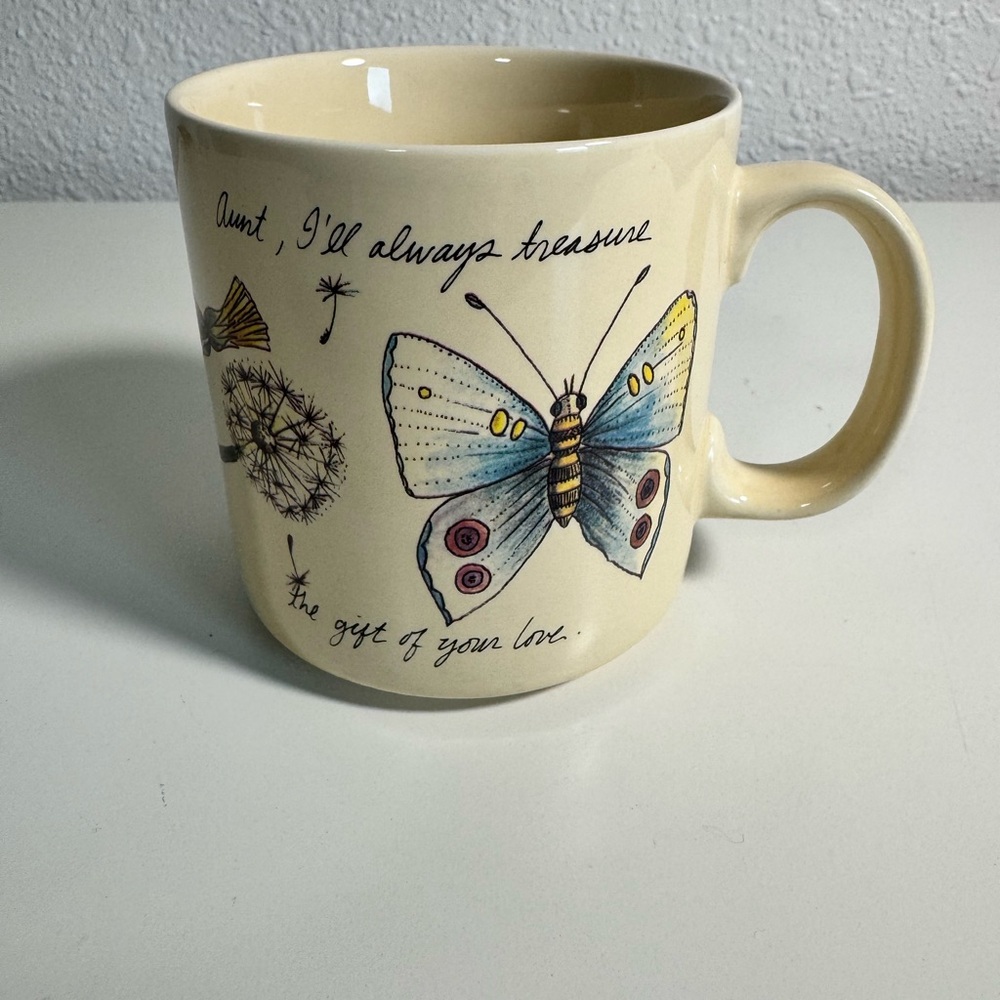 Russ Berrie‎ Cream Ceramic Cup